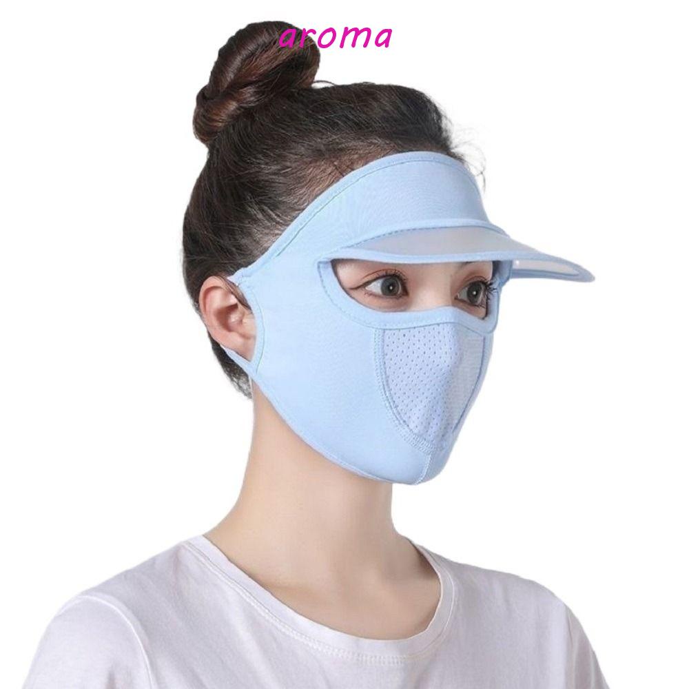 Mũ Chống Nắng Kèm Tấm Che Mắt Màu Sắc Trơn Tùy Chỉnh Tiện Dụng Thời Trang Mùa Hè