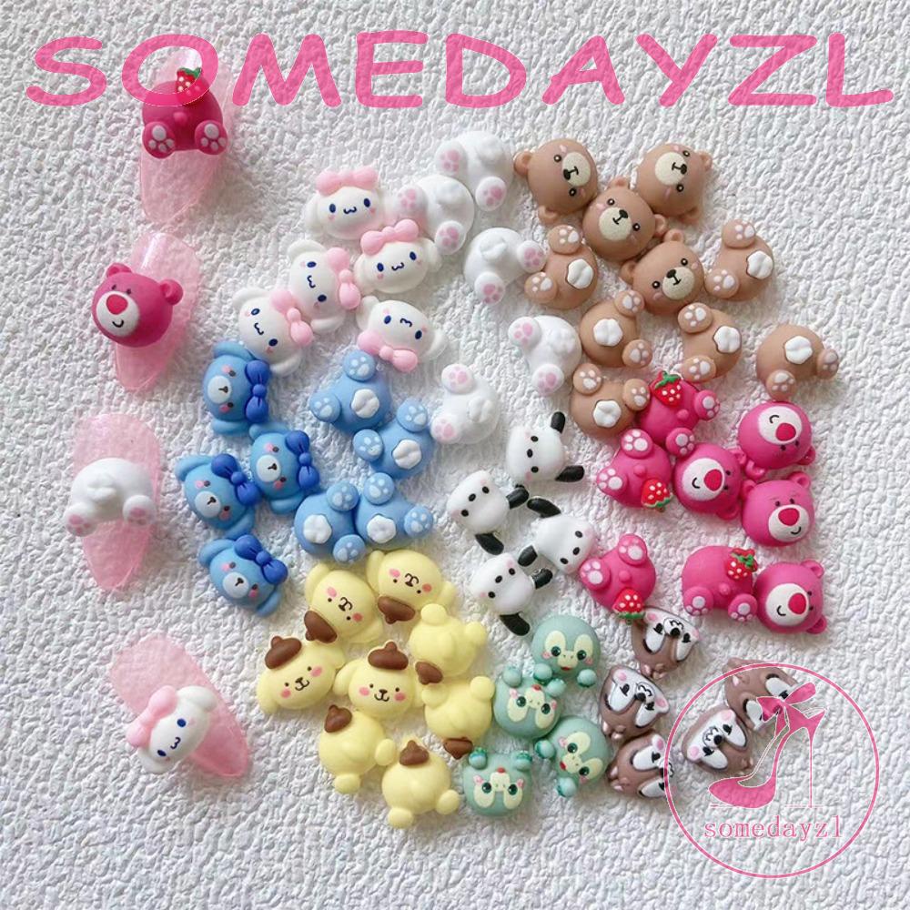 Phụ Kiện Trang Trí Móng Tay Hình Chú Sóc 3D Bằng Nhựa Resin Thời Trang Cho Nữ