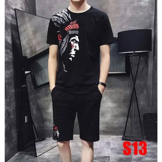 Bộ quần áo nam mùa hè họa tiết thổ dân quần short cá tính thời trang zinzin
