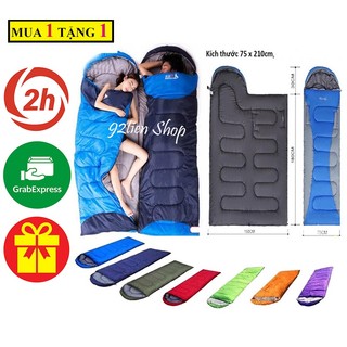 Túi ngủ văn phòng du lịch mát 4 mùa gấp gọn đệm ngủ dày chắc chắn dài 1m85
