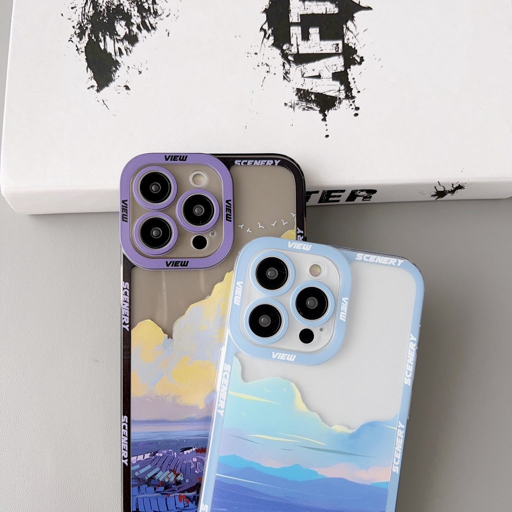 Ốp Điện Thoại Tpu Dẻo Trong Suốt Họa Tiết Đôi Mắt Thiên Thần Độc Đáo Cho iphone 14 13 12 11 pro max x xr xsmax