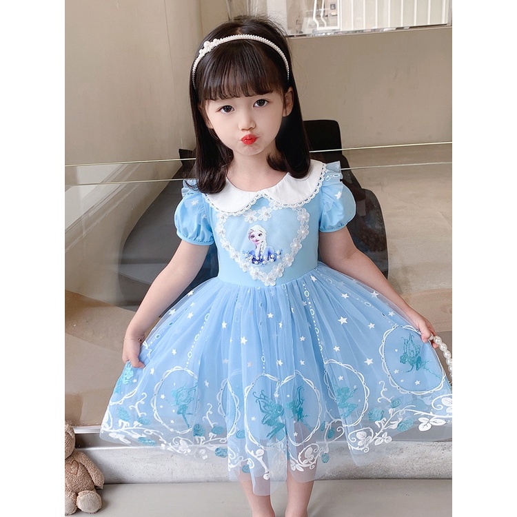 Đầm Hóa Trang Công Chúa Elsa Xinh Đẹp Cho Bé Gái Từ 2-9 Tuổi