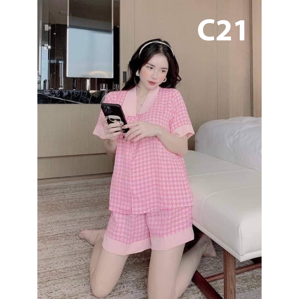 Bộ ngủ cho nữ pijama tay ngắn quần đùi mát nhiều mẫu hot girl-bộ đồ thời trang nữ hè hottrend-xuongmaypijamachucanh