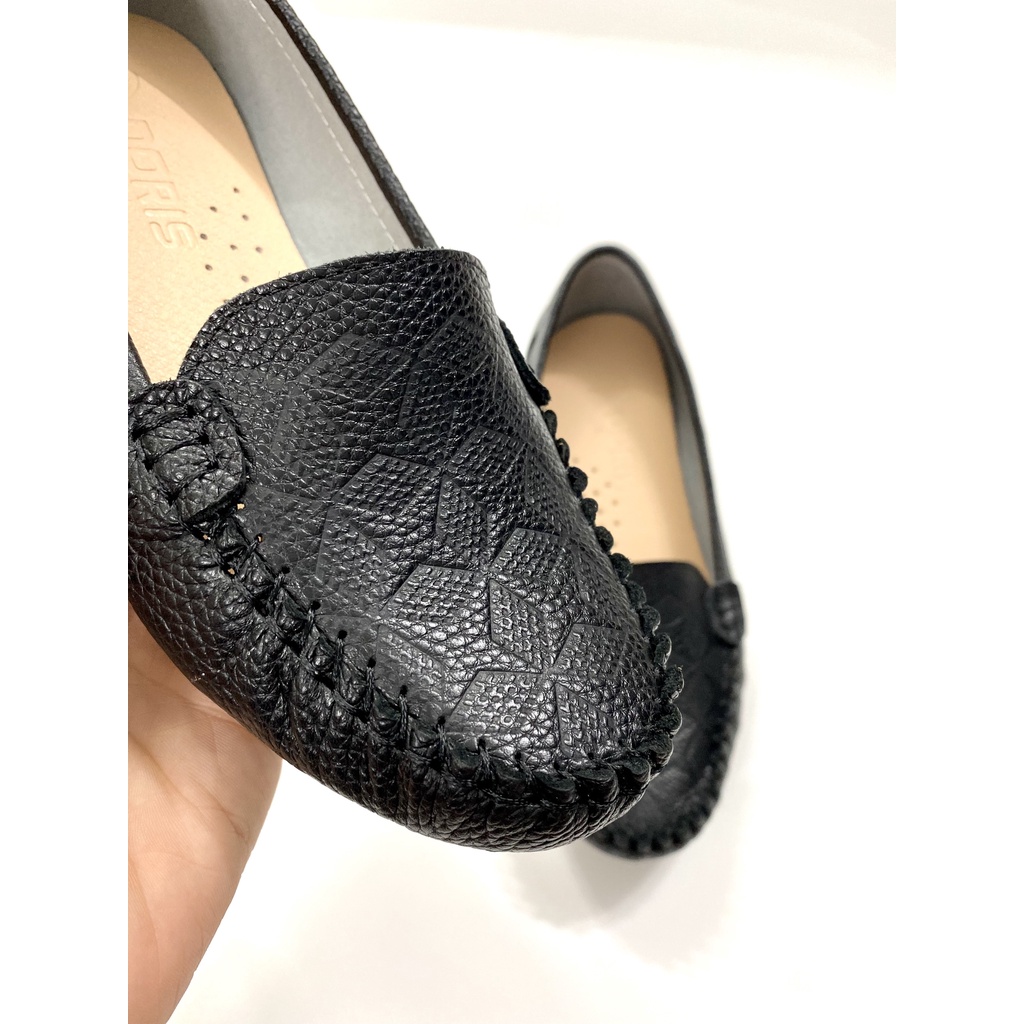 Giày mọi ngôi sao đế bệt da thật  3cm DR013 - SIZE CHUẨN- CÓ BẢO HÀNH.