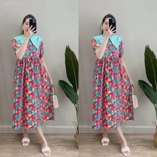 ĐẦM BABYDOLL HOA CỔ NHỌN