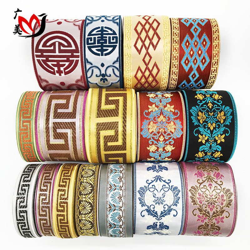 Đệm Gối Sofa Vải Jacquard Ren Hoa Cao Cấp Phong Cách Trung Hoa Cổ Điển Tự Trang Trí Tường