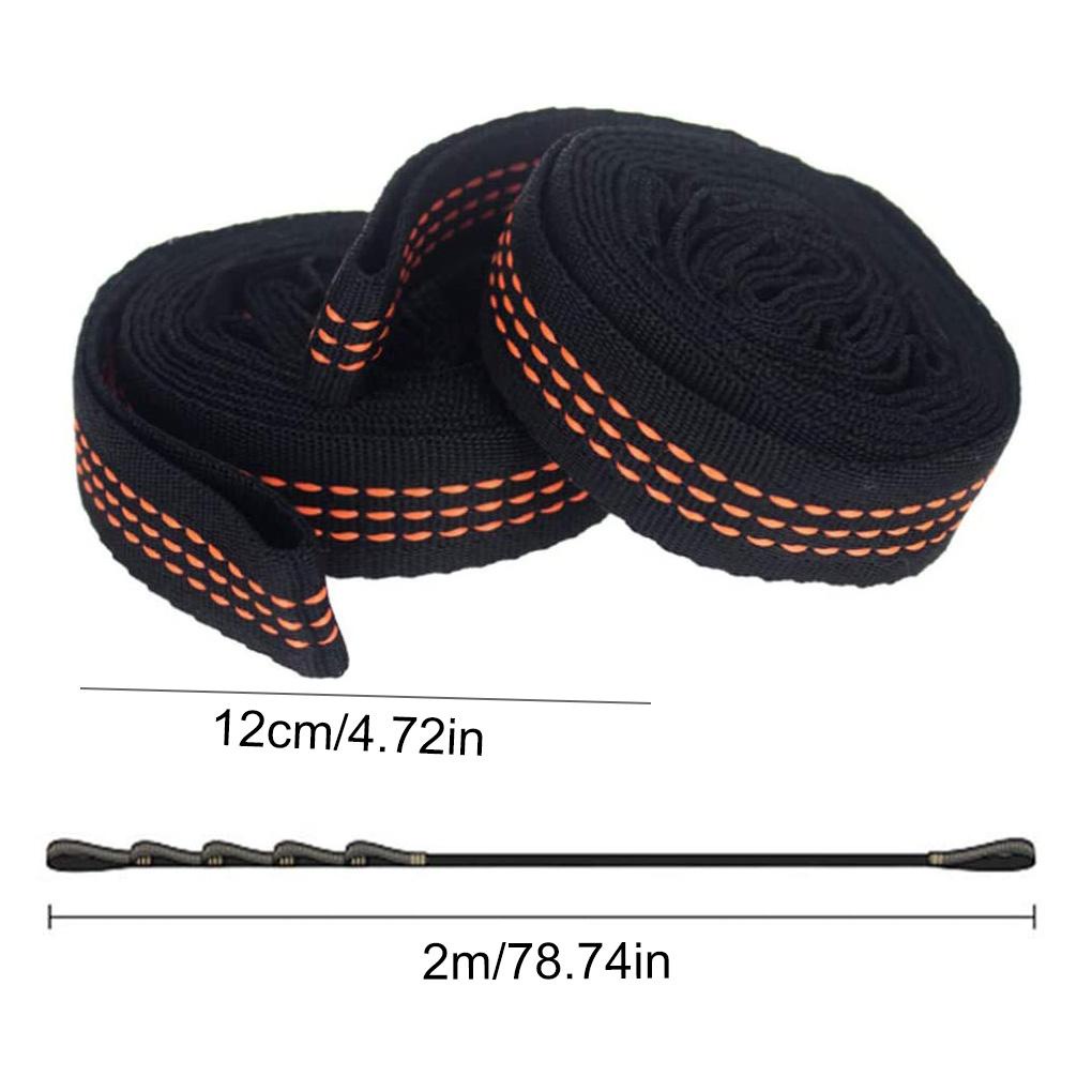 Bộ 2 Dây Đai Cố Định Võng Cắm Trại Leo Núi Chịu Lực Cao Tiện Dụng