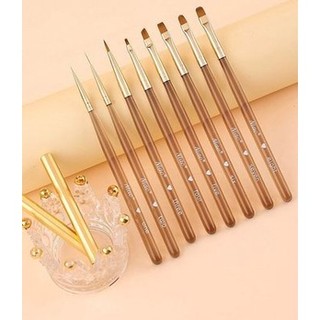 Cọ vẽ nét, cọ đắp gel Niao lông chồn cao cấp. Cọ Niao cán Acrylic