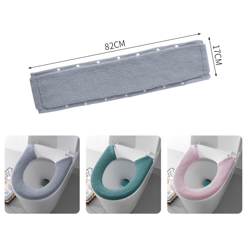 Đệm Lót Bồn Cầu Vải Dày Mềm Co Giãn Giặt Sạch Tiện Lợi