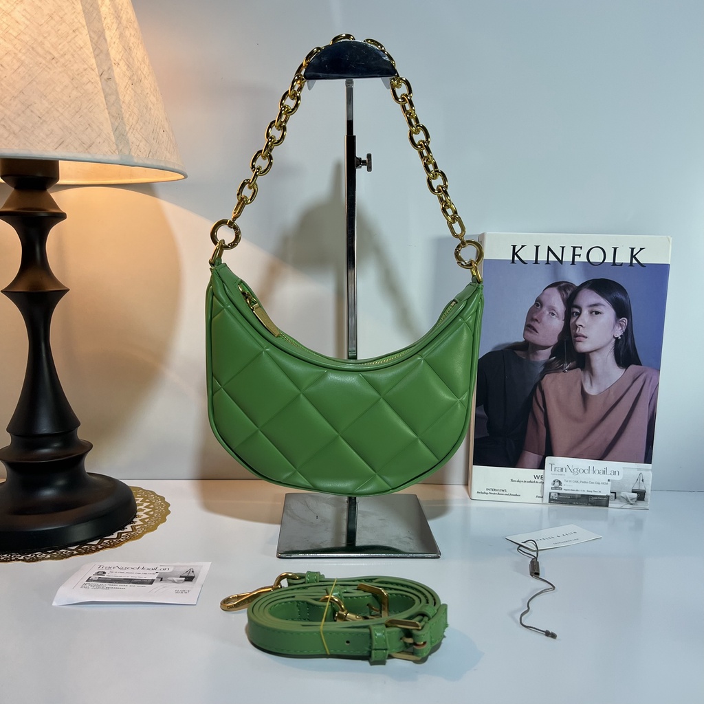 Túi kẹp nách + đeo chéo nữ 21cm*5cm*11cm CK2-40270994 màu xanh