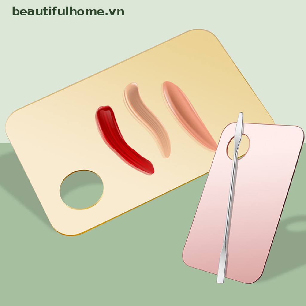 Bảng Trộn Màu Trang Điểm / Làm Móng Bằng Thép Không Gỉ