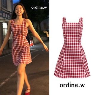 ORDER_váy kẻ caro ulzzang BLACKPINK Jennie