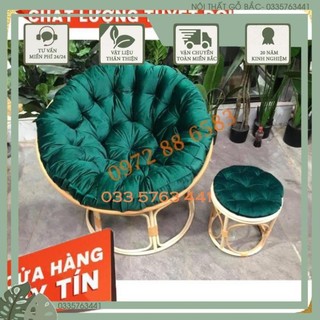 Ghế nhựa giả mây papasan kích thước 1m kèm đệm ngồi êm ái, vô vàn màu sắc lựa chọn