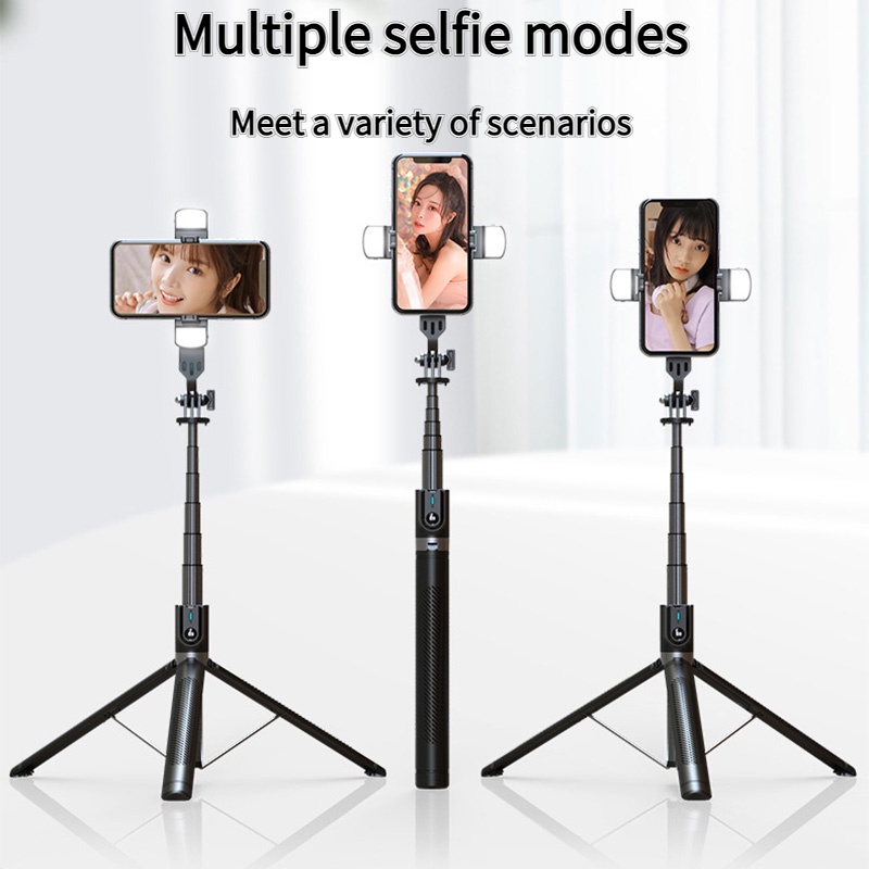 Gậy Tự Sướng P100 P1770Mm bluetooth Phiên Bản Mở Rộng Kèm Điều Khiển Từ Xa Cho Android IOS 2023