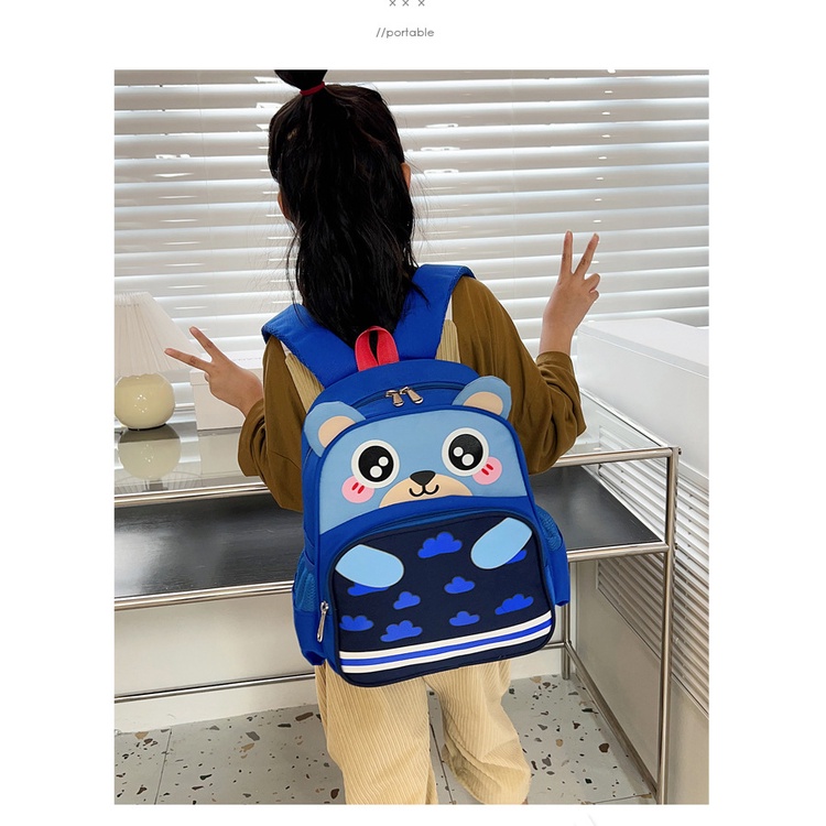 Balo đi học,cặp sách siêu nhẹ thoáng khí họa tiết hoạt hình cho bé trai bé gái