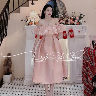 A20 - Đầm trễ vai dáng xòe cao cấp