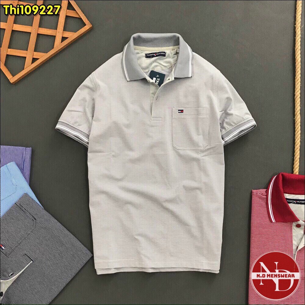 Áo Thun Nam Cổ Bẻ Sọc - N.D MENSWEAR