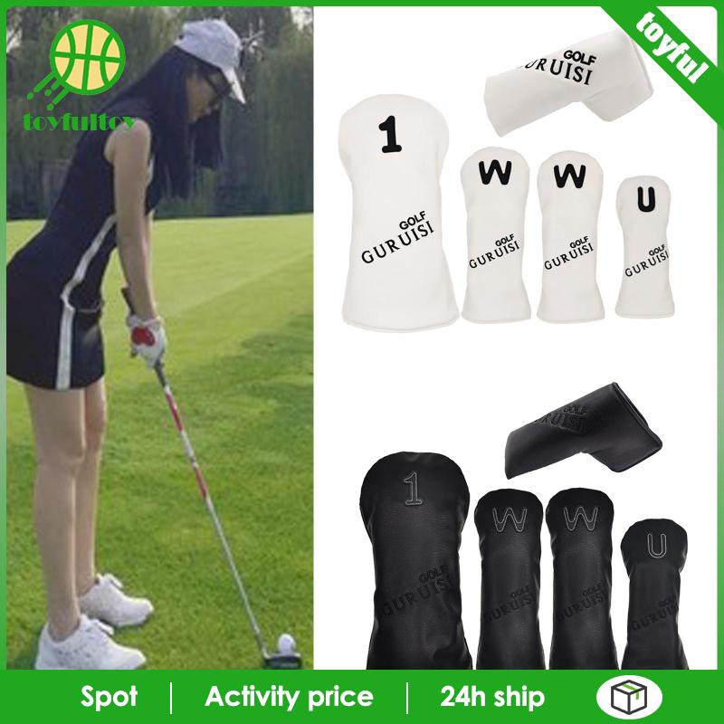 Vỏ Bọc Đầu Gậy Đánh Golf Bằng Gỗ Có Bảng Số