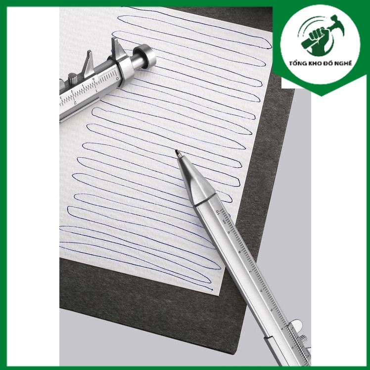 Bút Bi Hình Thước Kẹp Cơ Khí 10cm tiện dụng _ TKDN