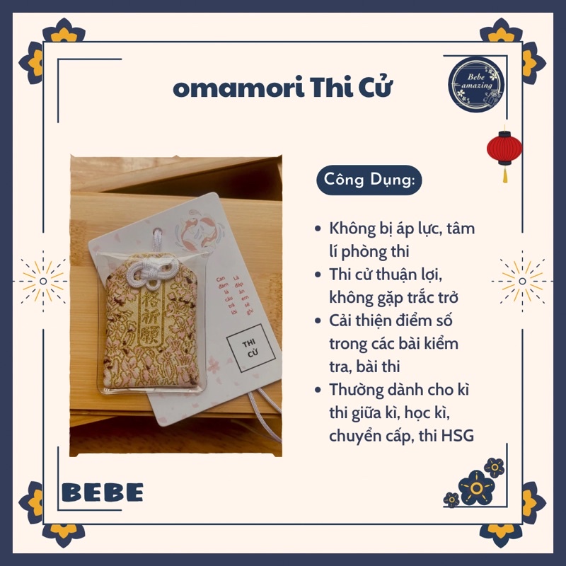 Túi cầu may Thi cử ( BST Japanese Culture )
