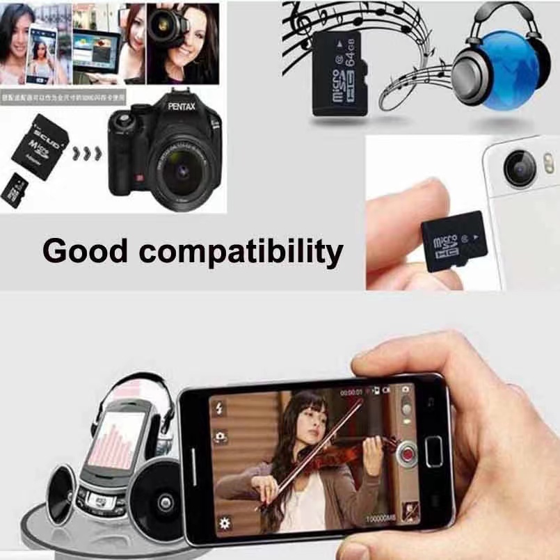 VIVO Thẻ Nhớ Micro SD 512GB 256GB 128G 64G 32GB 16GB Cho Máy Tính / Laptop Và Dây Cáp Thẻ Nhớ TF 10 TF