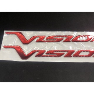 Chữ Vision 2013 Đỏ Xi Loại 2