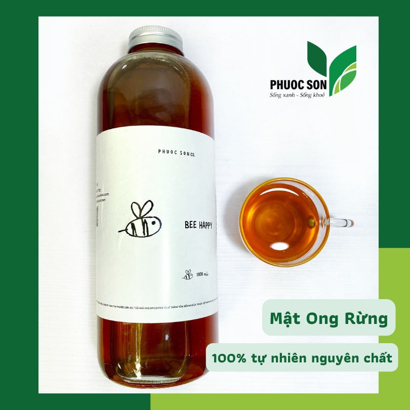 1 Lít Mật Ong Rừng Tự Nhiên Nguyên Chất 100% - Mật Ong Hảo Hạng Hỗ Trợ Sức Khỏe Và Làm Đẹp Hiệu Quả THV PS