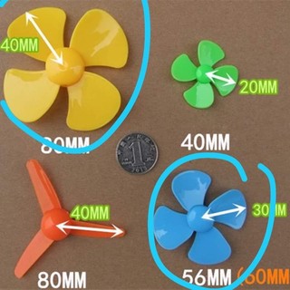 cánh quạt chạy moto đèn gió 60mm và 80mm trục 2mm