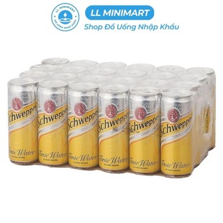 Lốc 24 lon nước soda schweppes tonic 320ml/lon