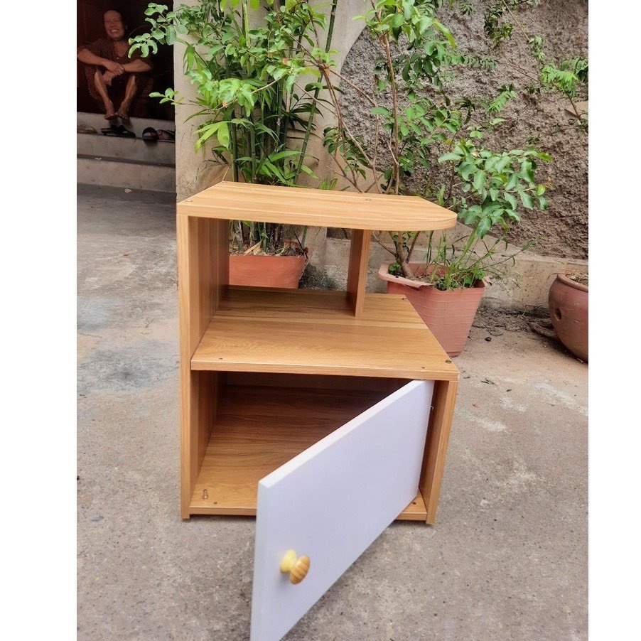 Tủ đầu giường mini tab gỗ đầu giường có ngăn kéo tiện ích đa năng từ gỗ MDF phủ Melamine40*40 x 24