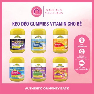 Kẹo dẻo Gummies các loại Nature's Way 60 viên Úc