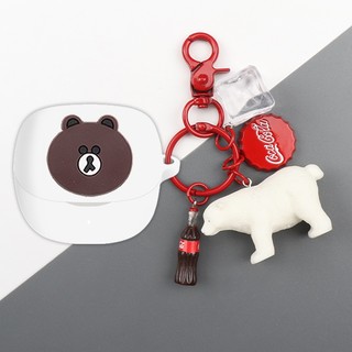 Dành Cho Baseus WM02 + Ốp Lưng Hoạt Hình Stitch Móc Khóa Mặt Dây Chuyền Baseus WM02 Plus Silicon Mềm Ốp Lưng Khủng Long Dễ Thương Hamburger Mặt Dây Chuyền Baseus WM02 + Vỏ Bảo Vệ Chống Sốc