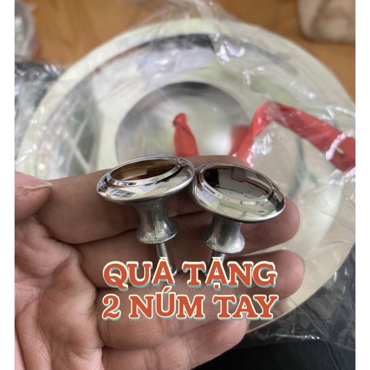 Chũm choẹ chập cheng múa lân 13cm - 17cm có núm tay cầm