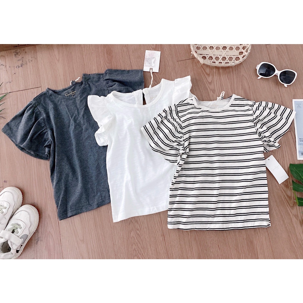 Áo cotton Jessica Jimpson tay nhún xòe 3 màu BG size 12m - 6y