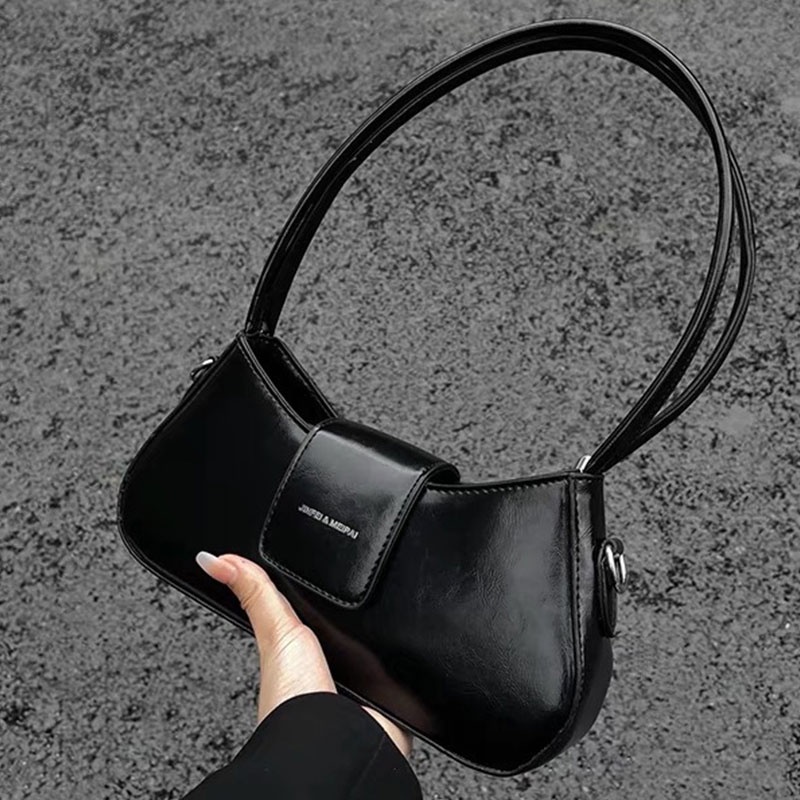 Túi Xách Da Màu Đen Bóng Sang Trọng Thời Trang Cho Nữ K60