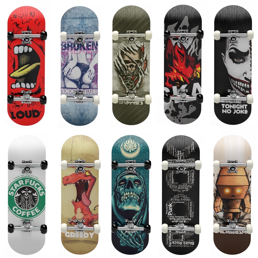 Đồ Chơi Ván Trượt Ngón Tay Công Nghệ Bằng Gỗ Và Hợp Kim Nhôm Độc Đáo DIY