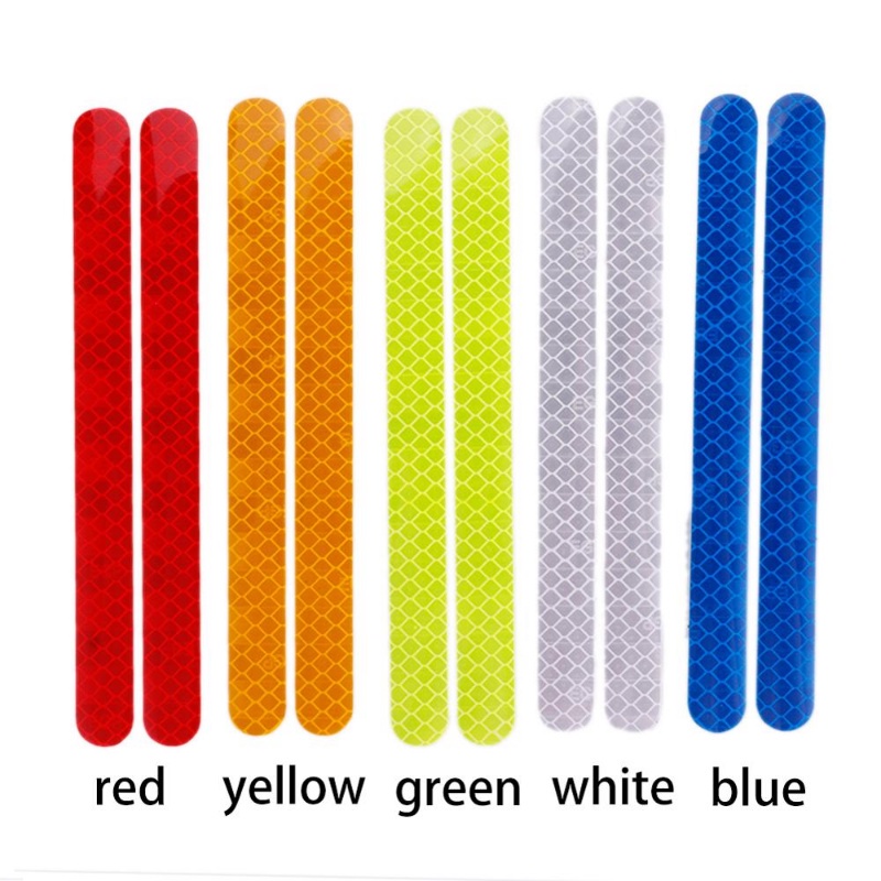 Bộ 2 Miếng Dán Phản Quang Cảnh Báo An Toàn Chống Va Chạm Cho Gương Chiếu Hậu Xe Hơi DIY