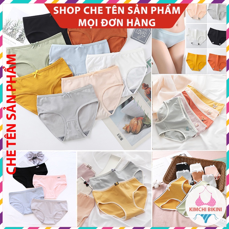 uần lót nữ đáy cotton chống viêm nhiều màu sắc mẫu mã đa dạng KIMCHIBIKINI Quần lót thấm hút mồ hôi xinh đẹp QL073