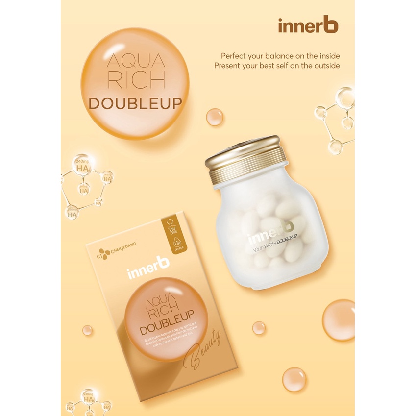 Thực Phẩm Bảo Vệ Sức Khỏe InnerB Aqua Rich DoubleUp 56 Viên
