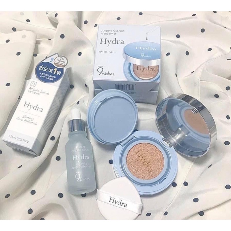 CUSHION HYDRA 9WISHES SIÊU CĂNG SÁNG