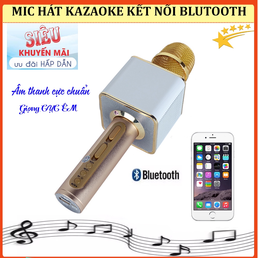 Mic hát Karaoke Kiêm Loa Bluetooth YS11,Micro không dây .Công Nghệ Mới Âm Thanh Cực Hay