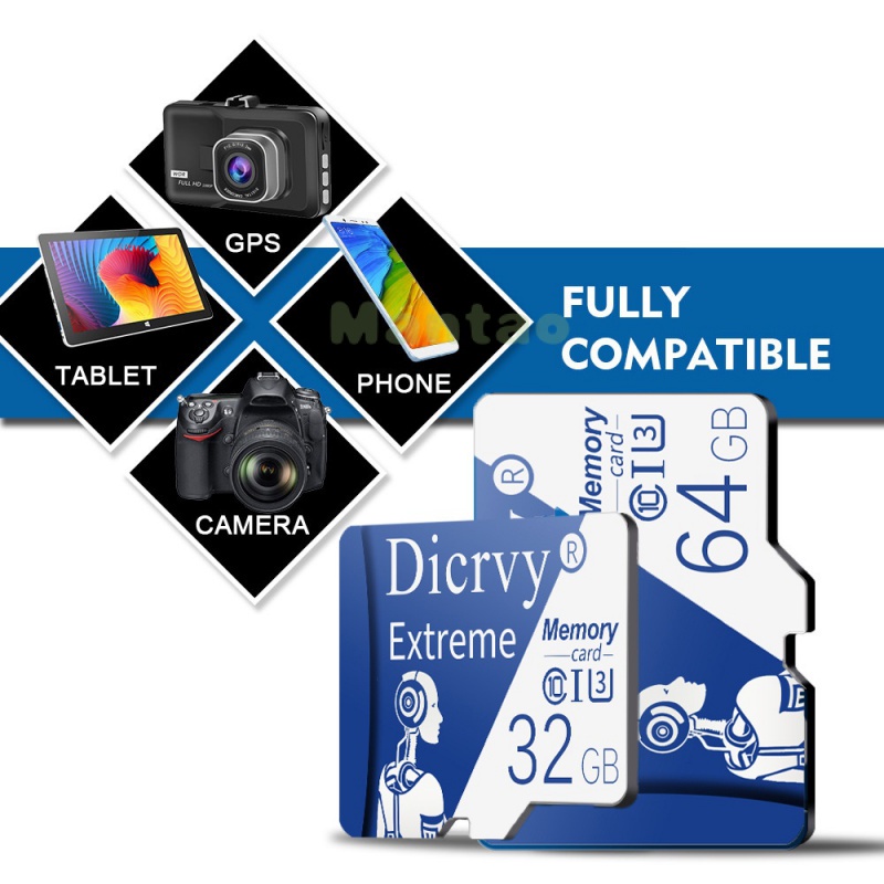 Thẻ Nhớ Micro SD Hiệu Dicrvy Dung Lượng 512GB 256GB 128GB