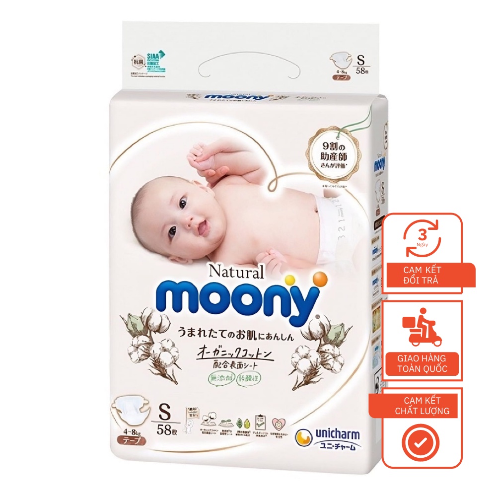 Tã Dán Moony Natural Cao Cấp