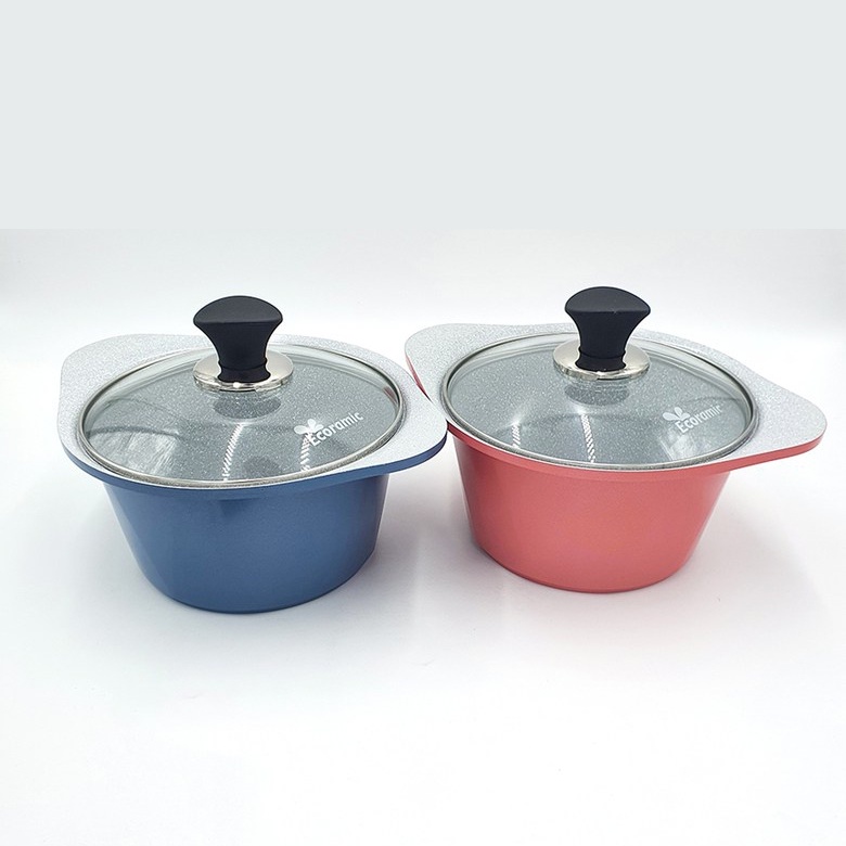 Nồi Ecoramic ceramic cao cấp đáy từ phủ 5 lớp chống dính siêu bền nấu được mọi loại bếp kể cả bếp từ