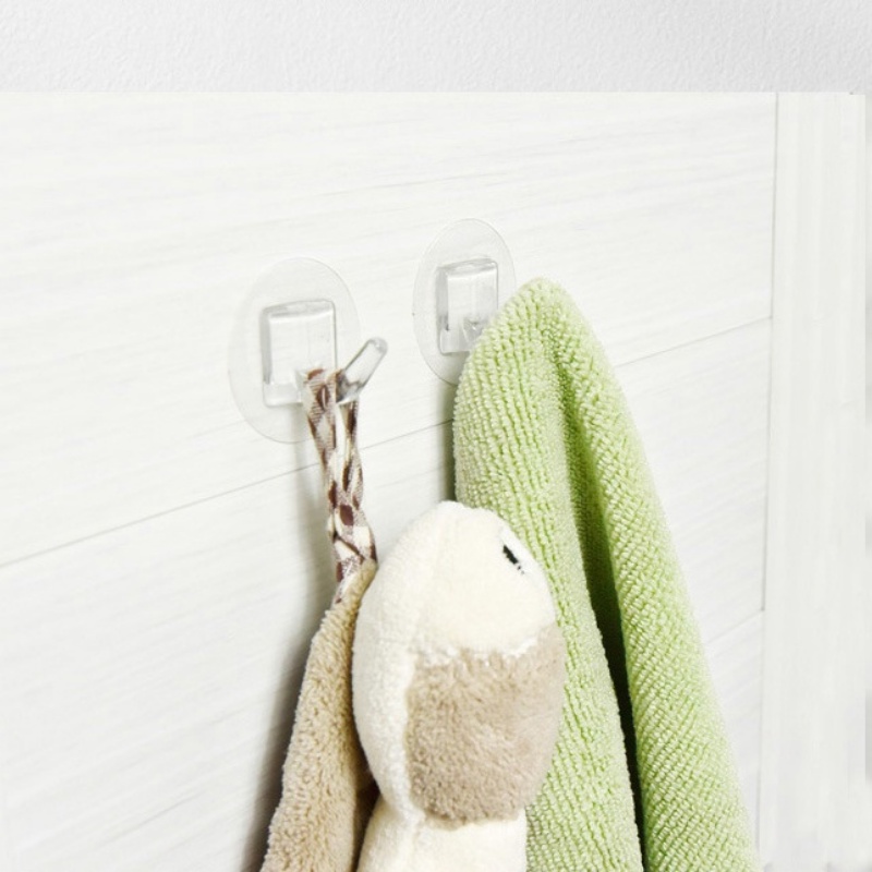 Set 5 / 10 / 20 Móc Treo Đồ Tự Dính Không Để Lại Dấu Vết Đa Năng Tiện Dụng