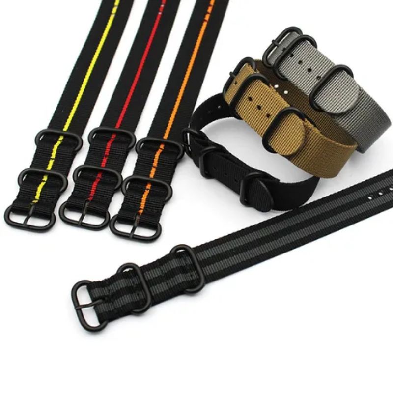 Dây đeo đồng hồ vải cao cấp Nato Zulu PVD Kết hợp 18mm-24mm