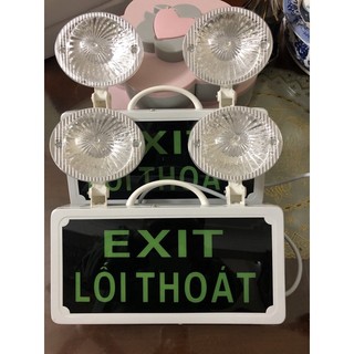 Đèn sự cố khẩn cấp chiếu sáng  kết hợp biển exit  chỉ dẫn