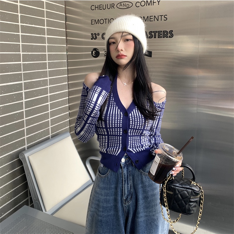 Áo Nữ Tay Dài Cổ Chữ V Thời Trang Quyến Rũ