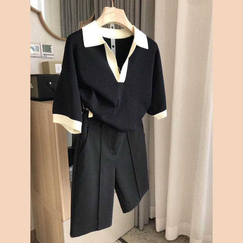 Bộ Áo Váy Hai Mảnh Mùa Hè Nhẹ Nhàng Phong Cách Cao Cấp Sang Trọng Quần Short Lưng Cao Chuyên Nghiệp Cho Nữ