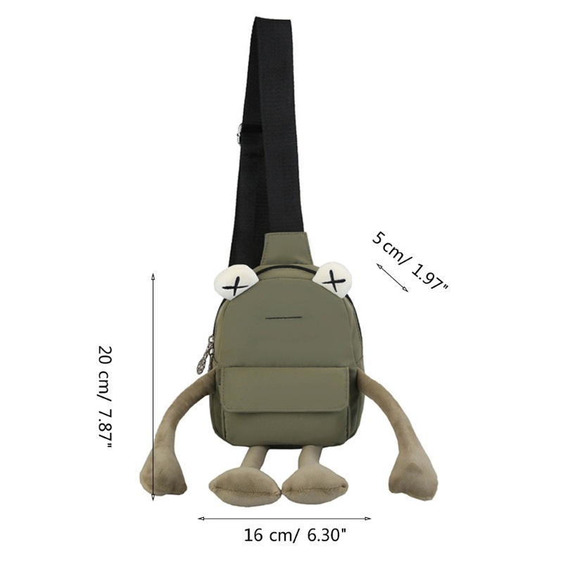 Túi Đeo Chéo Ngực Đựng Điện Thoại Hình Chú Ếch Dễ Thương